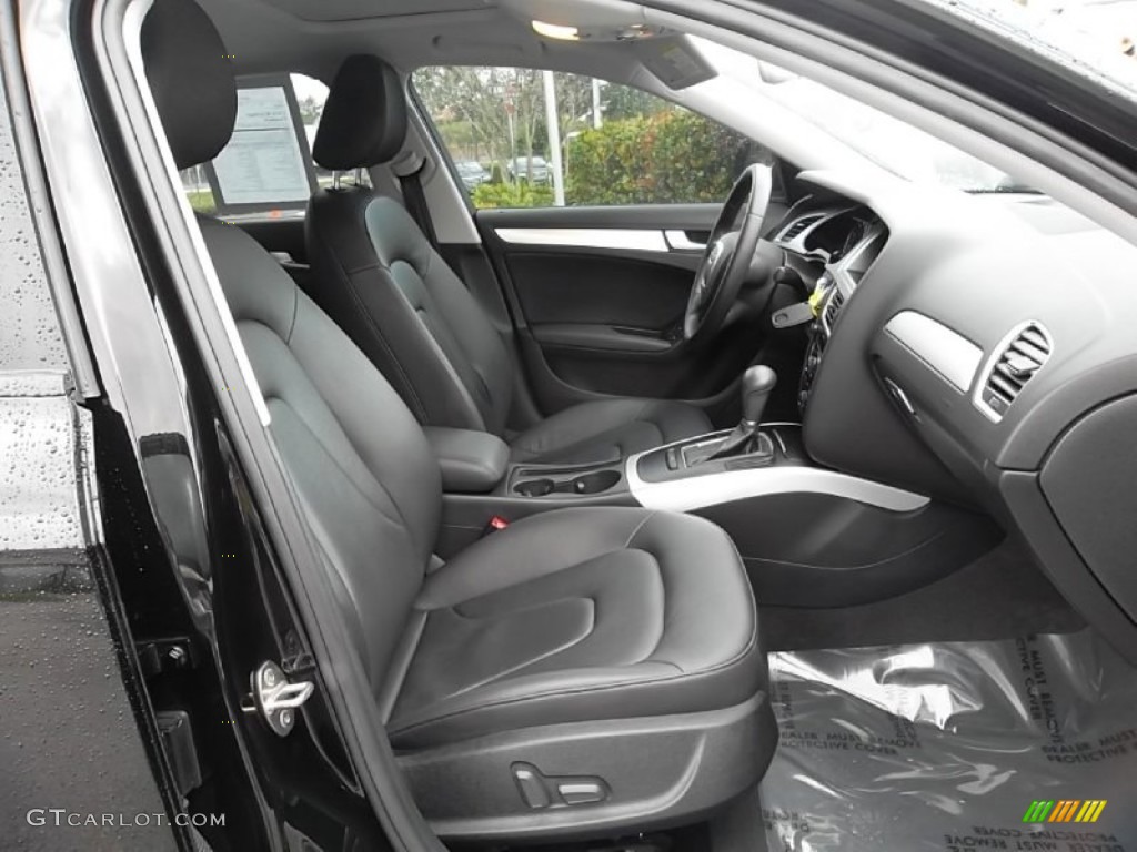 Black Interior 2009 Audi A4 2.0T Sedan Photo #57810336