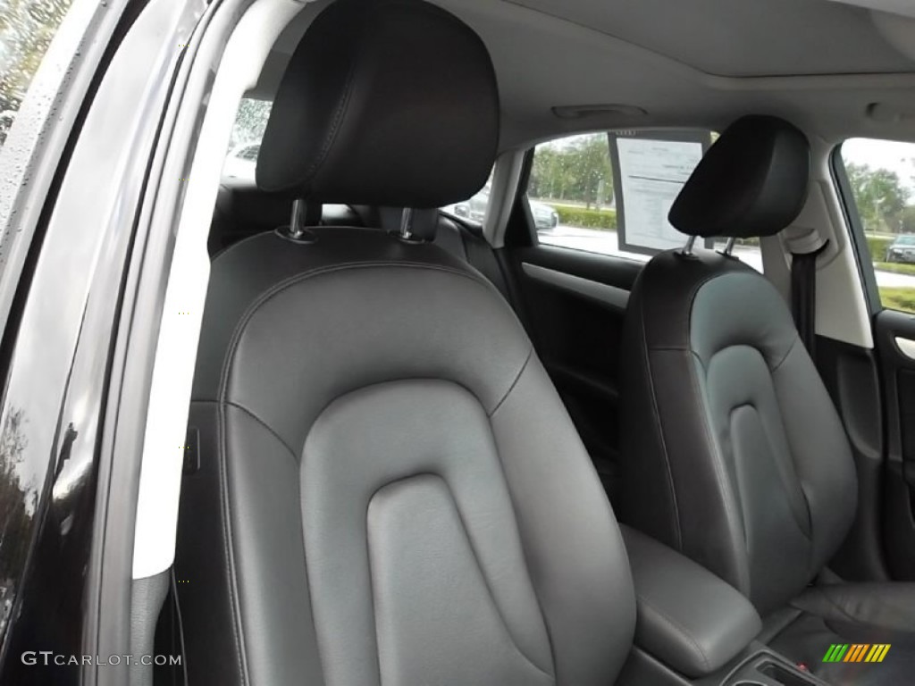 Black Interior 2009 Audi A4 2.0T Sedan Photo #57810344