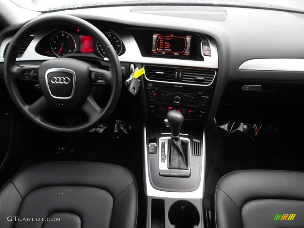 2009 Audi A4 2.0T Sedan Black Dashboard Photo #57810383