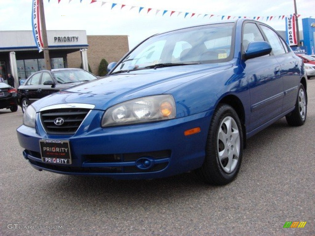 2006 Elantra GLS Sedan - Tidal Wave Blue / Gray photo #1