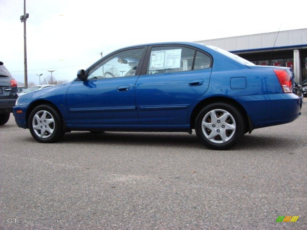 2006 Elantra GLS Sedan - Tidal Wave Blue / Gray photo #3