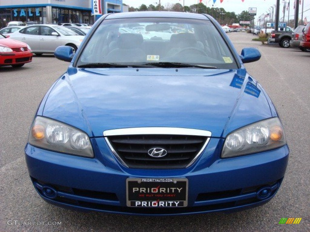 2006 Elantra GLS Sedan - Tidal Wave Blue / Gray photo #9