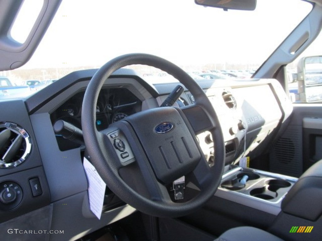 2012 F350 Super Duty XLT SuperCab 4x4 - Dark Blue Pearl Metallic / Steel photo #21