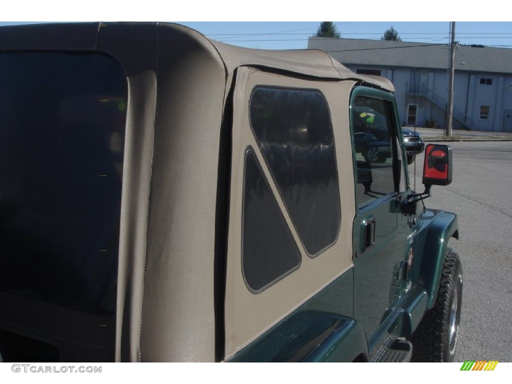2001 Wrangler Sahara 4x4 - Forest Green / Camel/Dark Green photo #7