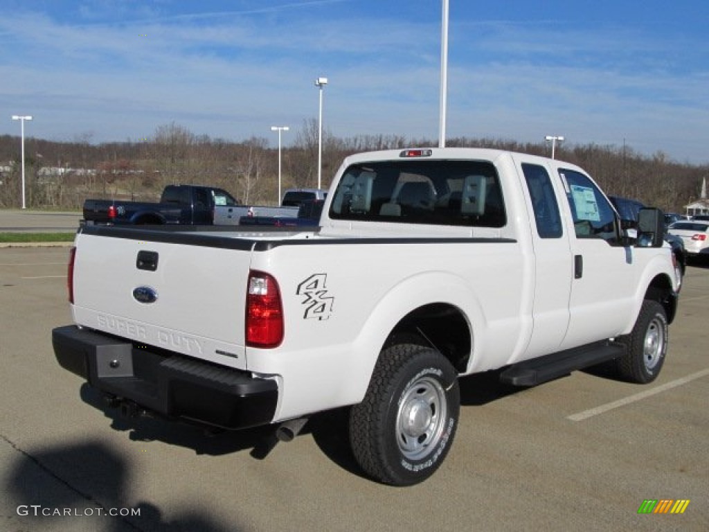 2012 F250 Super Duty XL SuperCab 4x4 - Oxford White / Steel photo #13