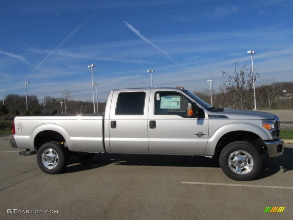 2012 F350 Super Duty XLT Crew Cab 4x4 - Ingot Silver Metallic / Steel photo #2