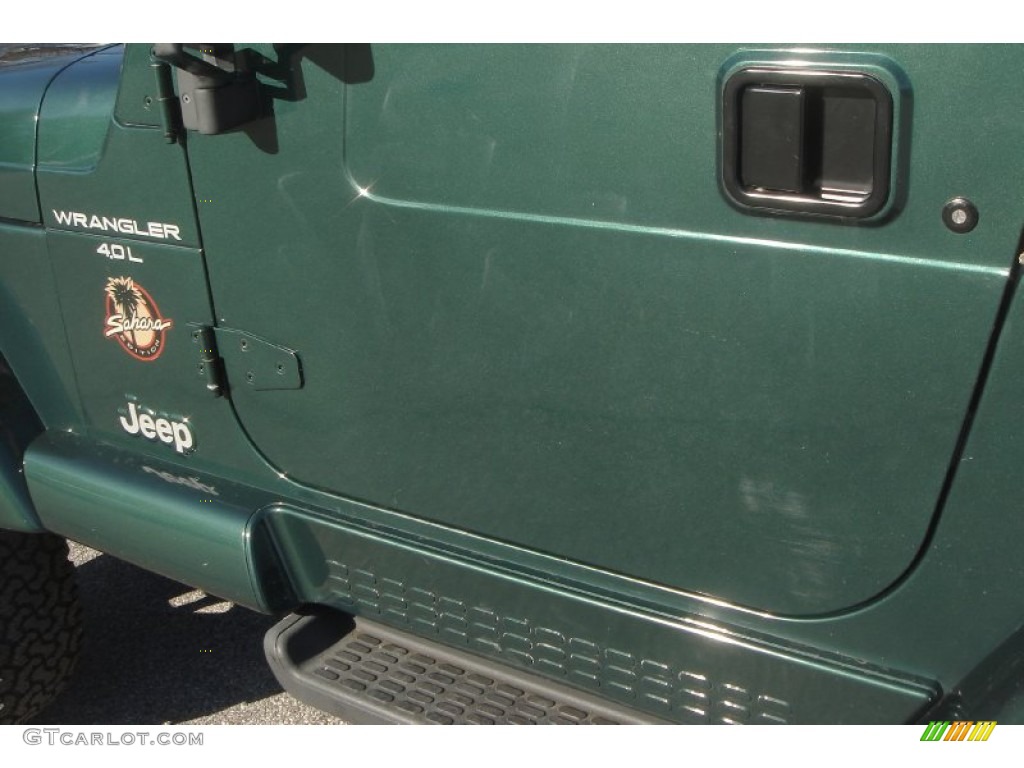 2001 Wrangler Sahara 4x4 - Forest Green / Camel/Dark Green photo #40