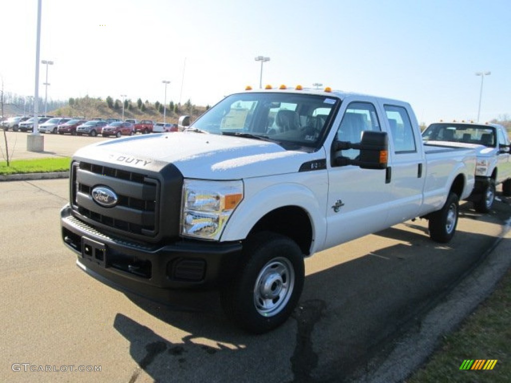 2012 F350 Super Duty XL Crew Cab 4x4 - Oxford White / Steel photo #8