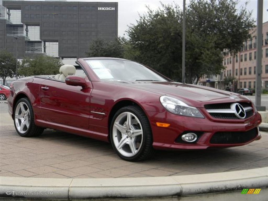 Storm Red Metallic 2011 Mercedes-Benz SL 550 Roadster Exterior Photo #57813602