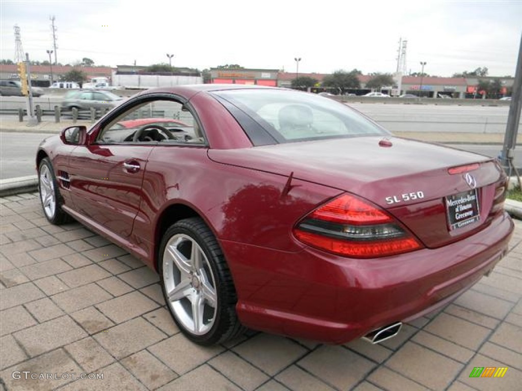 2011 SL 550 Roadster - Storm Red Metallic / Natural Beige photo #29