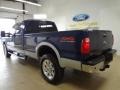 2008 Dark Blue Pearl Metallic Ford F350 Super Duty Lariat Crew Cab 4x4  photo #6