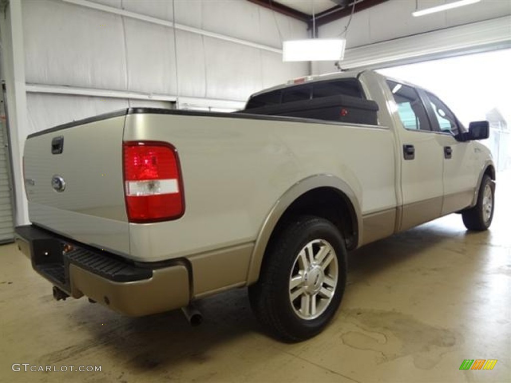 2006 F150 Lariat SuperCrew - Smokestone Metallic / Tan photo #4