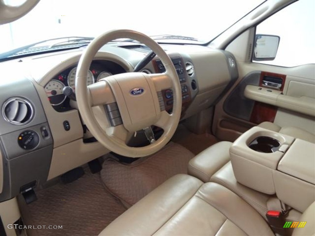 2006 F150 Lariat SuperCrew - Smokestone Metallic / Tan photo #9