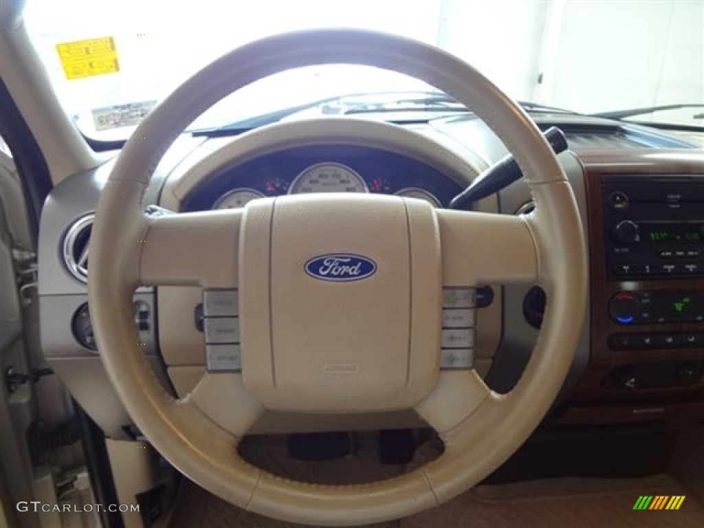 2006 F150 Lariat SuperCrew - Smokestone Metallic / Tan photo #14