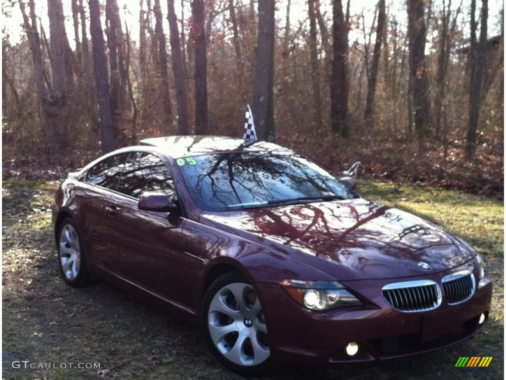 2005 6 Series 645i Coupe - Chiaretto Red Metallic / Chateau Red photo #1