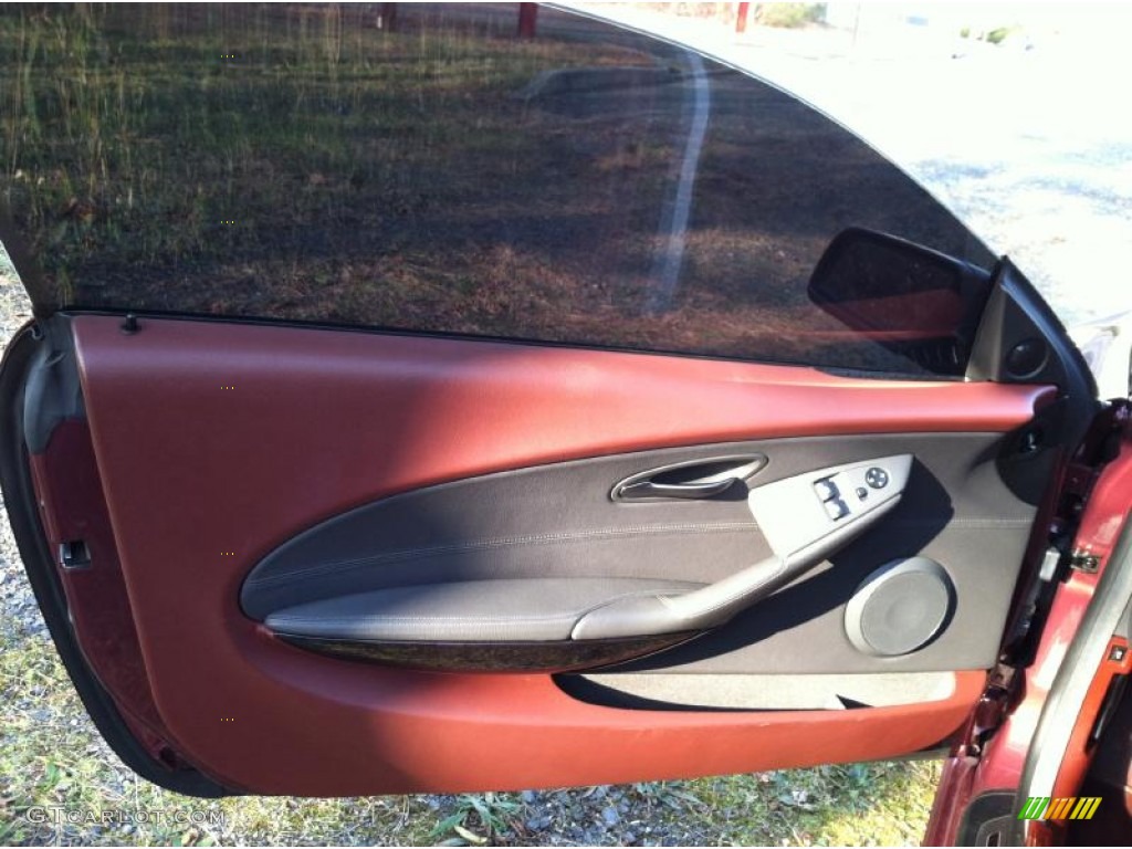 2005 BMW 6 Series 645i Coupe Chateau Red Door Panel Photo #57817801