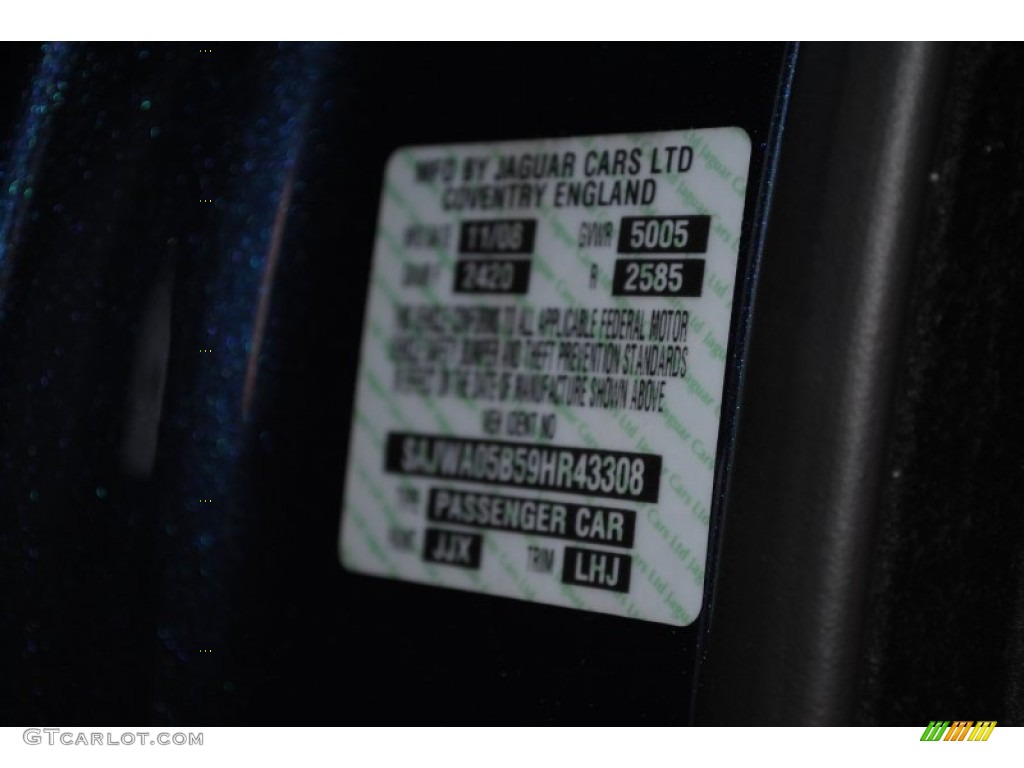 2009 XF Color Code JJX for Indigo Blue Metallic Photo #57817903