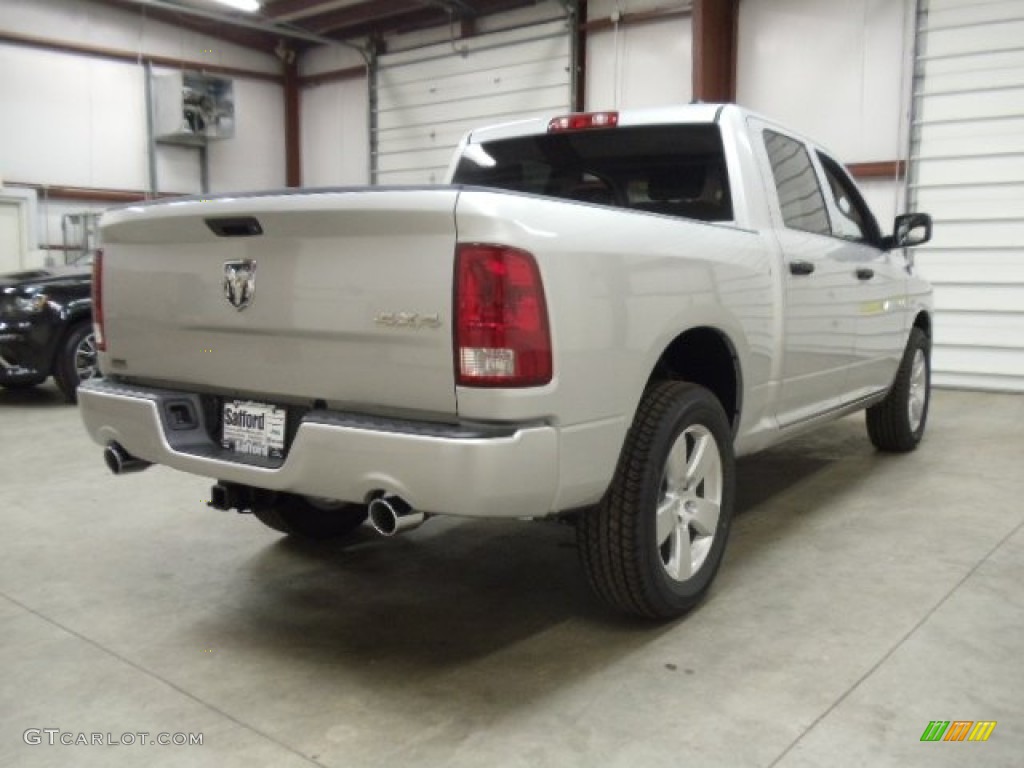 2012 Ram 1500 Express Crew Cab 4x4 - Bright Silver Metallic / Dark Slate Gray/Medium Graystone photo #5