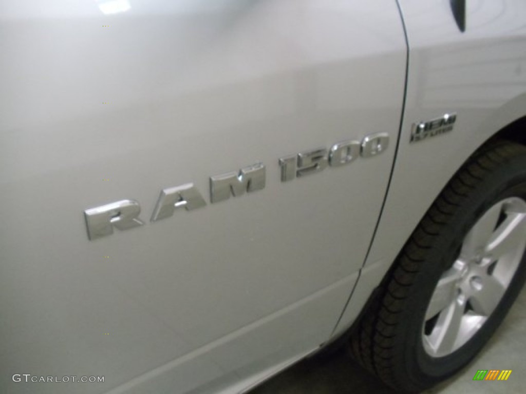 2012 Ram 1500 Express Crew Cab 4x4 - Bright Silver Metallic / Dark Slate Gray/Medium Graystone photo #28