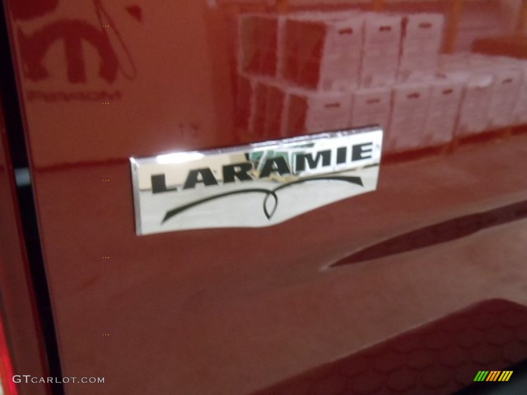 2012 Ram 1500 Laramie Crew Cab 4x4 - Deep Cherry Red Crystal Pearl / Light Pebble Beige/Bark Brown photo #32