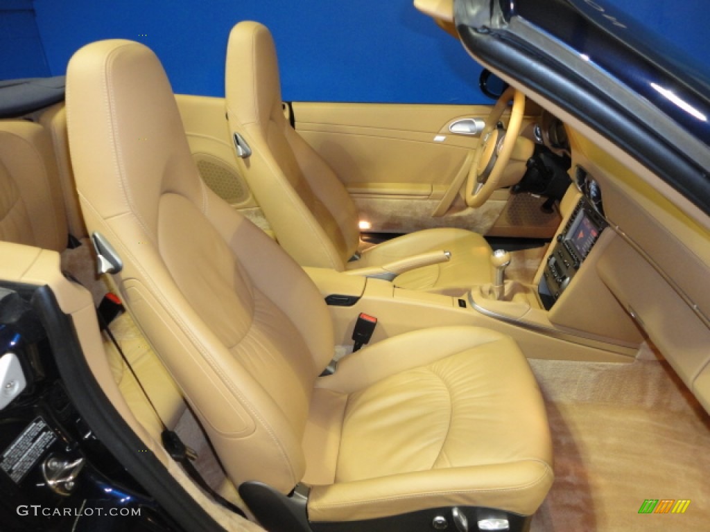 2008 911 Carrera S Cabriolet - Midnight Blue Metallic / Sand Beige photo #27