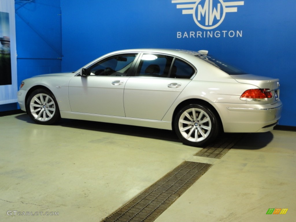 2008 7 Series 750i Sedan - Titanium Silver Metallic / Black photo #5