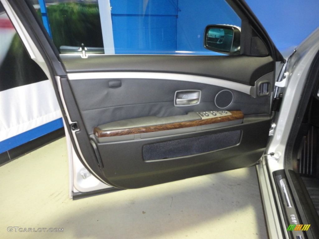 2008 7 Series 750i Sedan - Titanium Silver Metallic / Black photo #10