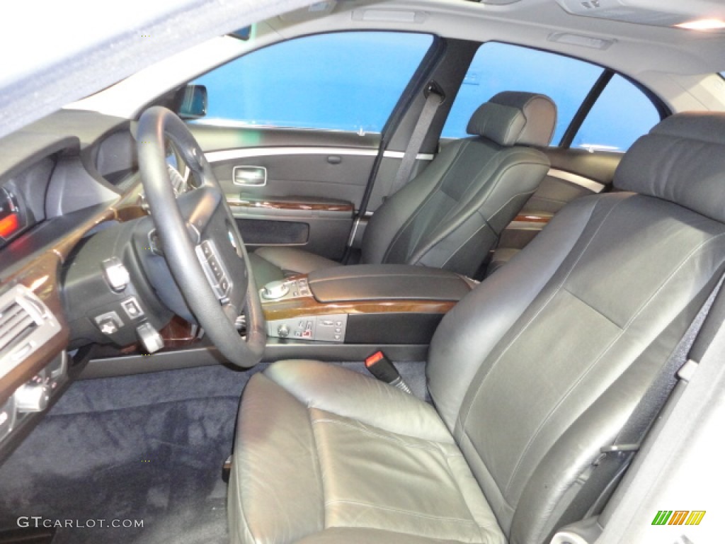 2008 7 Series 750i Sedan - Titanium Silver Metallic / Black photo #12