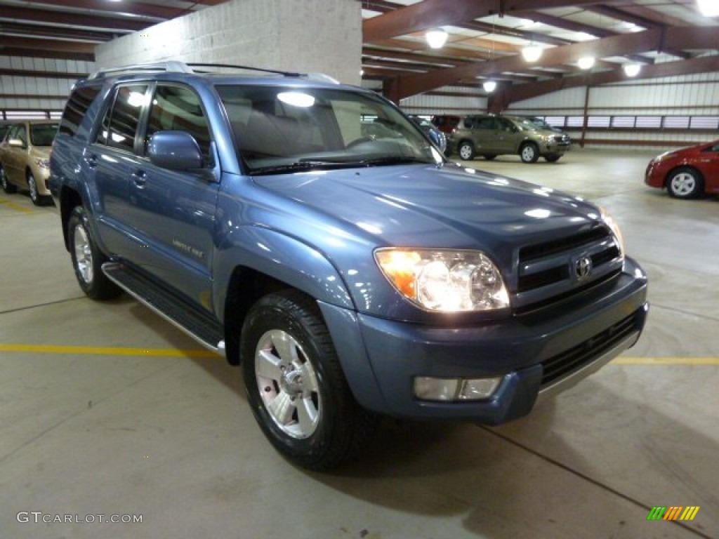 2004 4Runner Limited 4x4 - Pacific Blue Metallic / Taupe photo #6