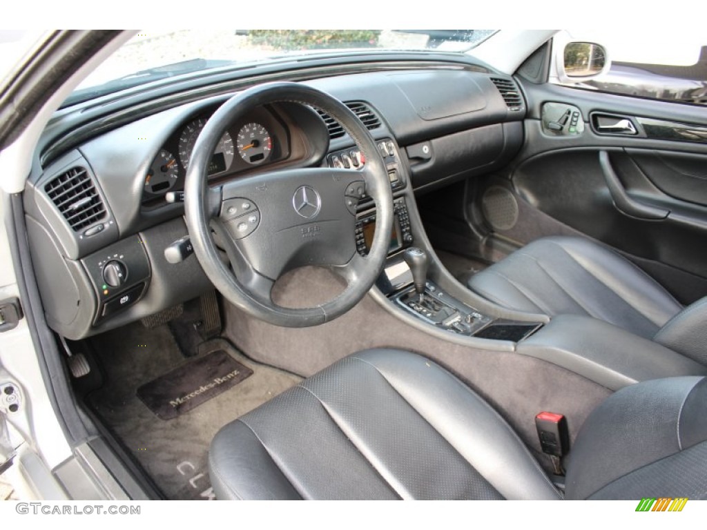 Charcoal Interior 2000 Mercedes-Benz CLK 430 Coupe Photo #57823957