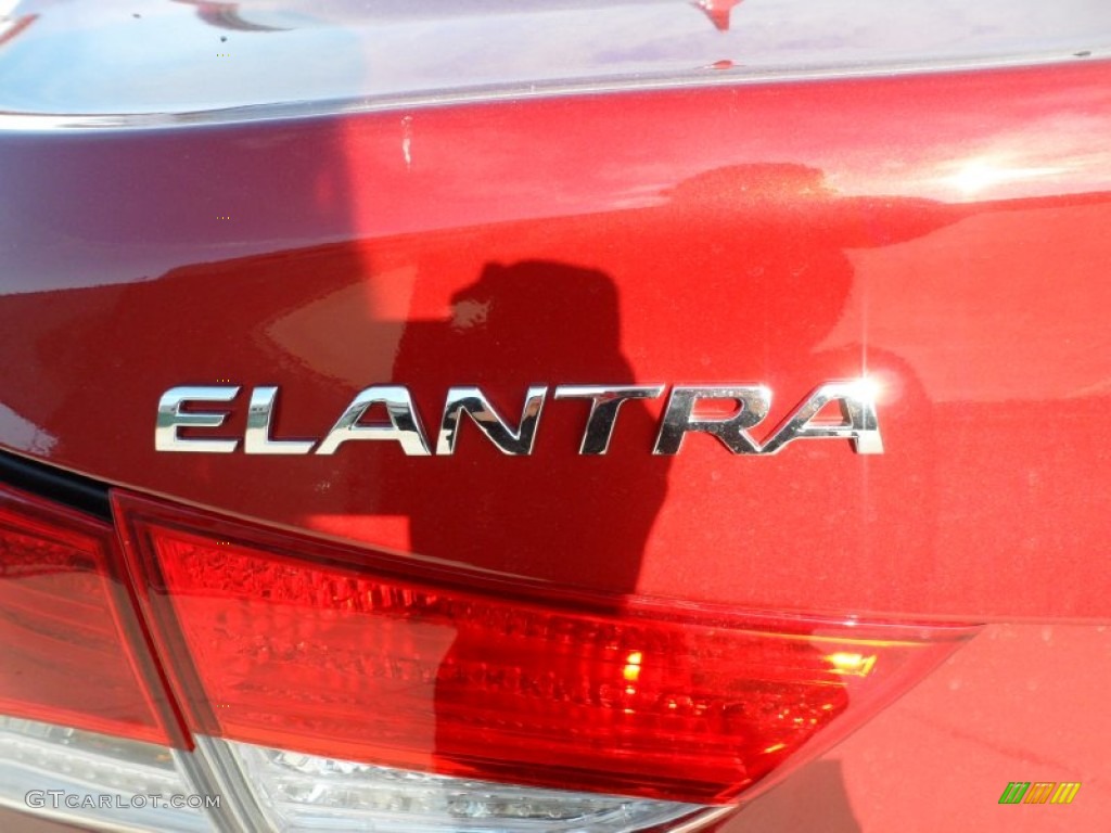 2012 Elantra GLS - Red Allure / Beige photo #15