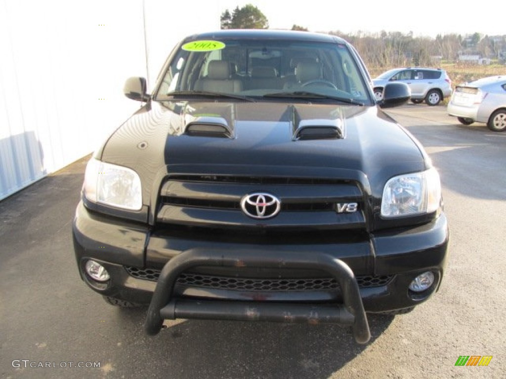 2005 Tundra Limited Double Cab 4x4 - Black / Taupe photo #5