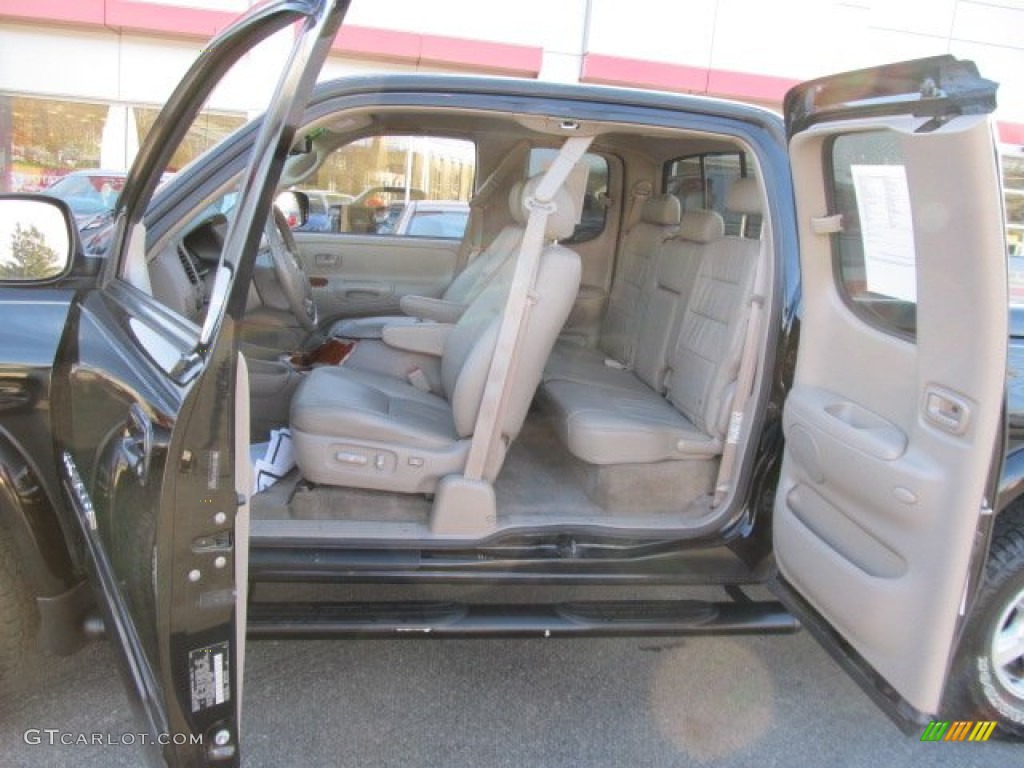 2005 Tundra Limited Double Cab 4x4 - Black / Taupe photo #10