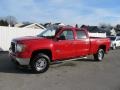 2008 Fire Red GMC Sierra 2500HD SLT Crew Cab 4x4  photo #1