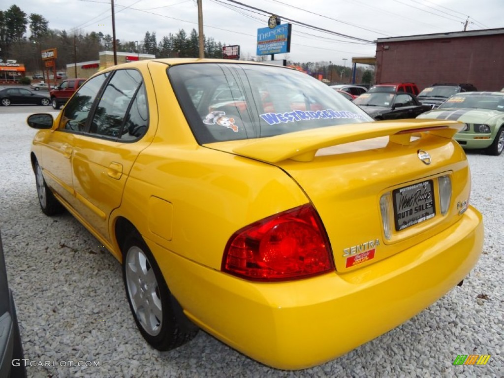 2006 Sentra 1.8 S Special Edition - Sunburst Yellow / Sage photo #3