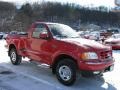 2002 Bright Red Ford F150 XL Regular Cab Flare-Side Sport 4x4  photo #4