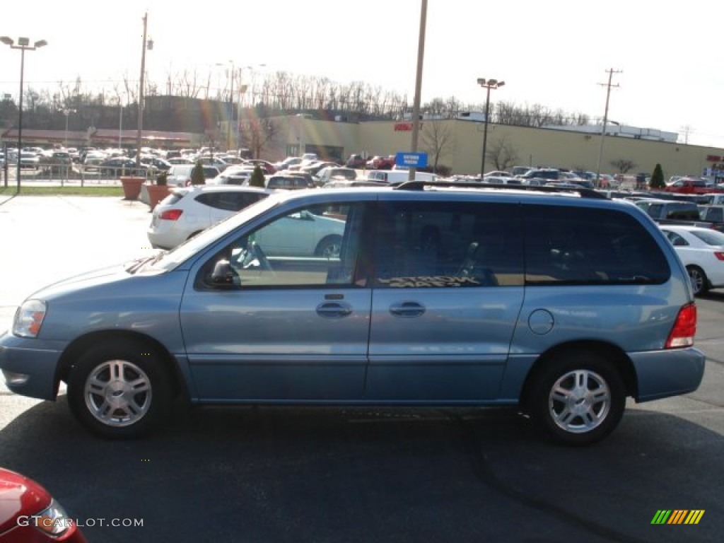 2007 Freestar SEL - Windveil Blue Metallic / Flint Gray photo #4
