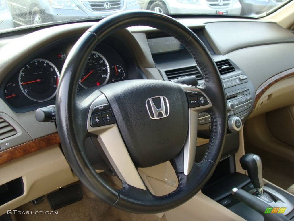 2009 Honda Accord EX-L Sedan Ivory Dashboard Photo #57829228