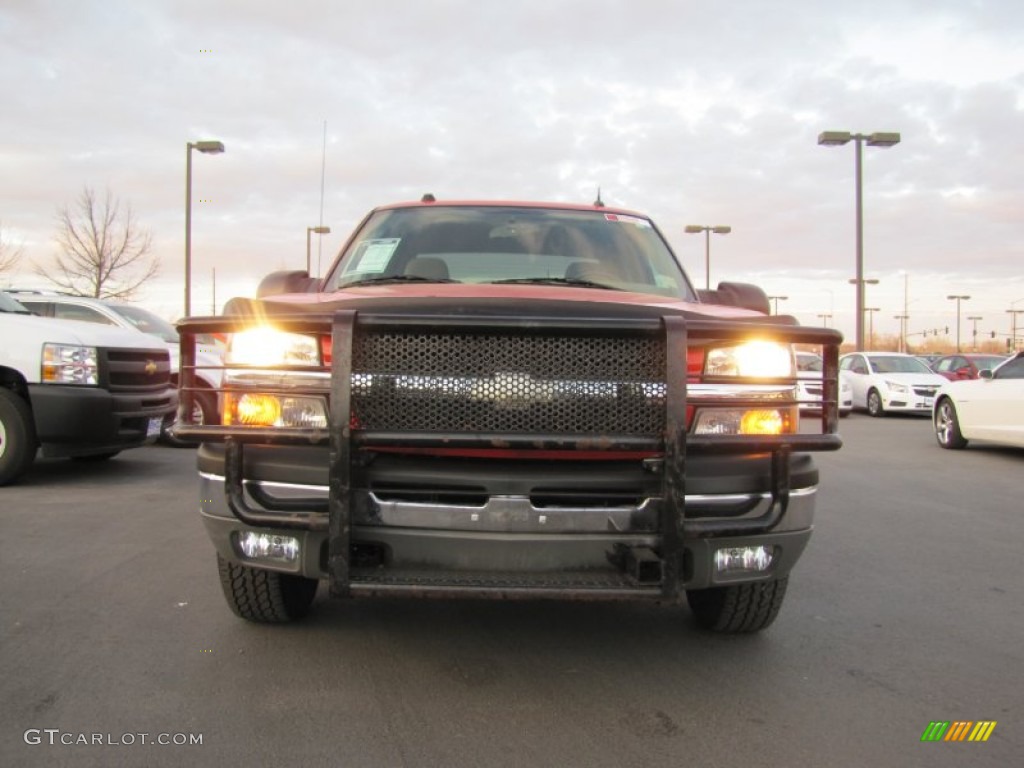 2005 Silverado 1500 LT Crew Cab 4x4 - Victory Red / Tan photo #30