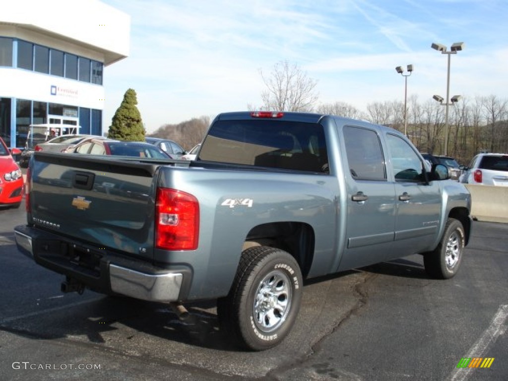 2008 Silverado 1500 LS Crew Cab 4x4 - Blue Granite Metallic / Light Titanium/Ebony Accents photo #7