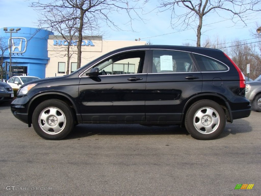 Crystal Black Pearl 2011 Honda CR-V LX 4WD Exterior Photo #57830750