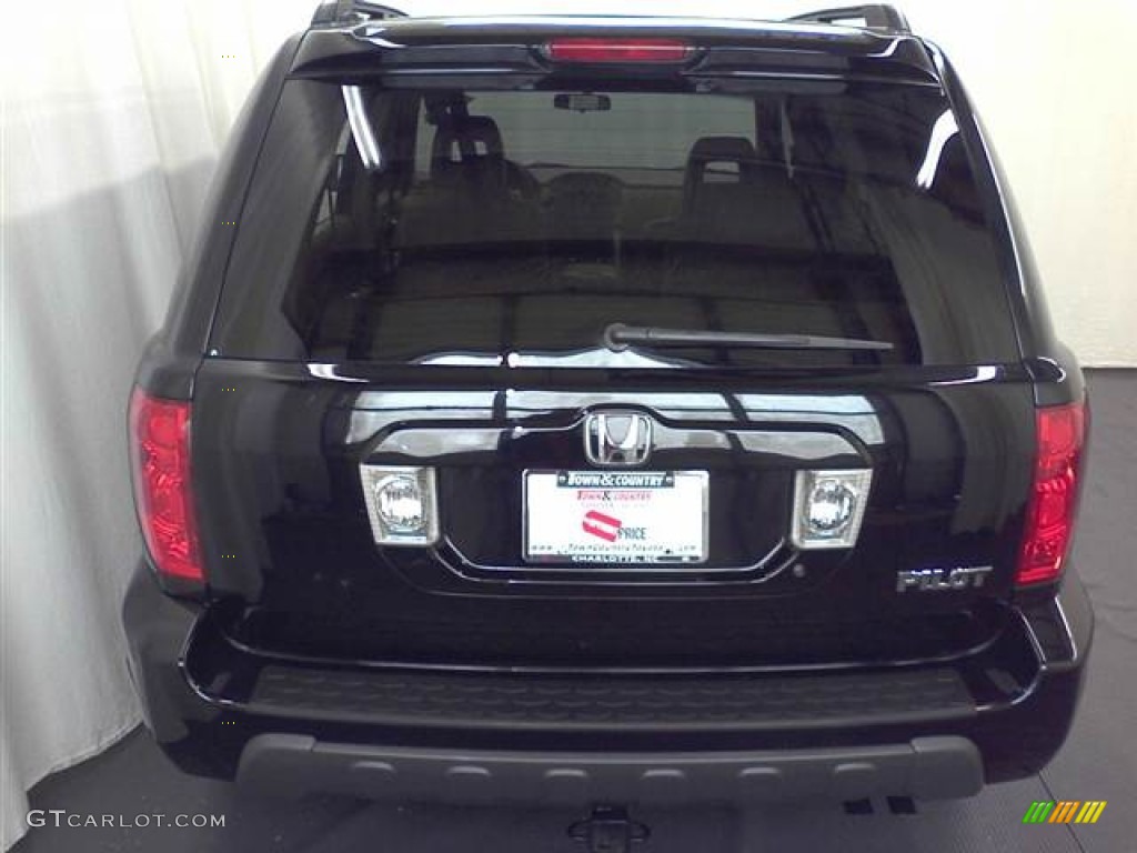 2004 Pilot EX-L 4WD - Nighthawk Black Pearl / Gray photo #4