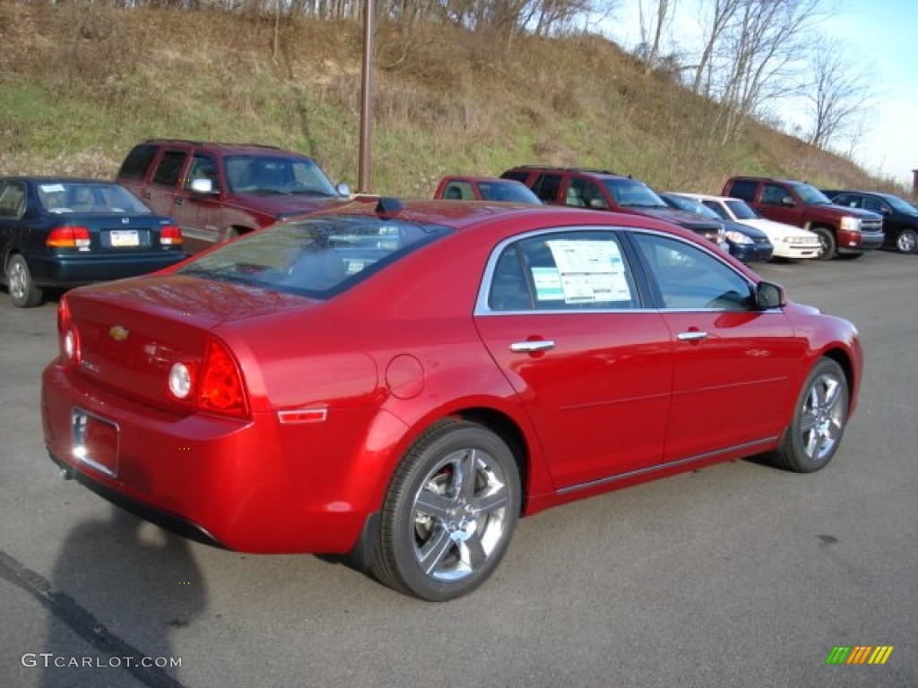 2012 Malibu LT - Crystal Red Tintcoat / Cocoa/Cashmere photo #8