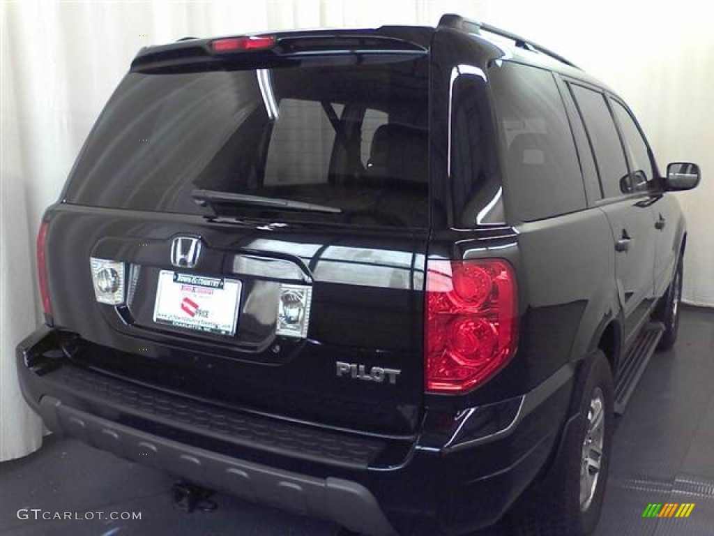 2004 Pilot EX-L 4WD - Nighthawk Black Pearl / Gray photo #16