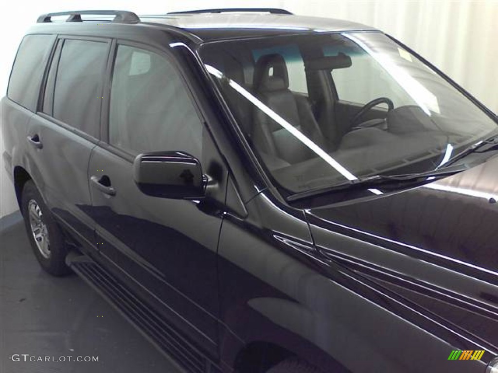 2004 Pilot EX-L 4WD - Nighthawk Black Pearl / Gray photo #20
