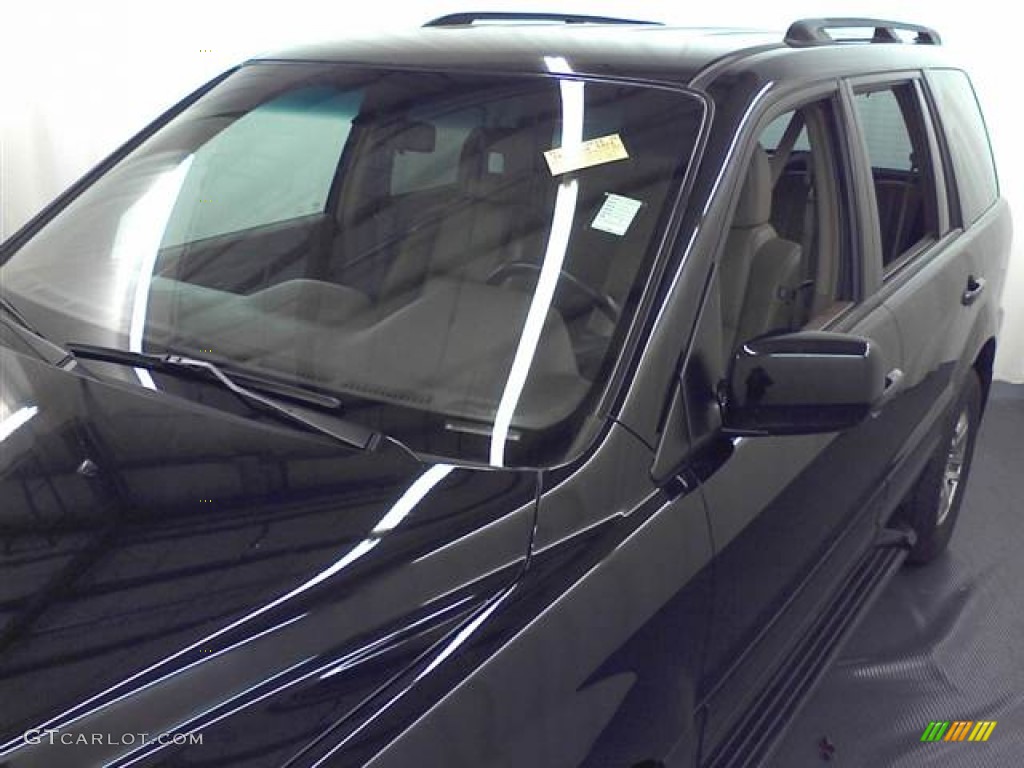 2004 Pilot EX-L 4WD - Nighthawk Black Pearl / Gray photo #21