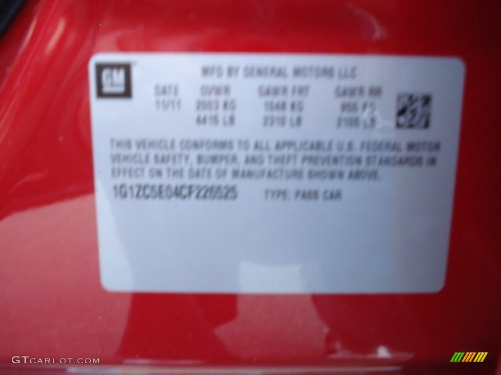 2012 Malibu LT - Crystal Red Tintcoat / Cocoa/Cashmere photo #20