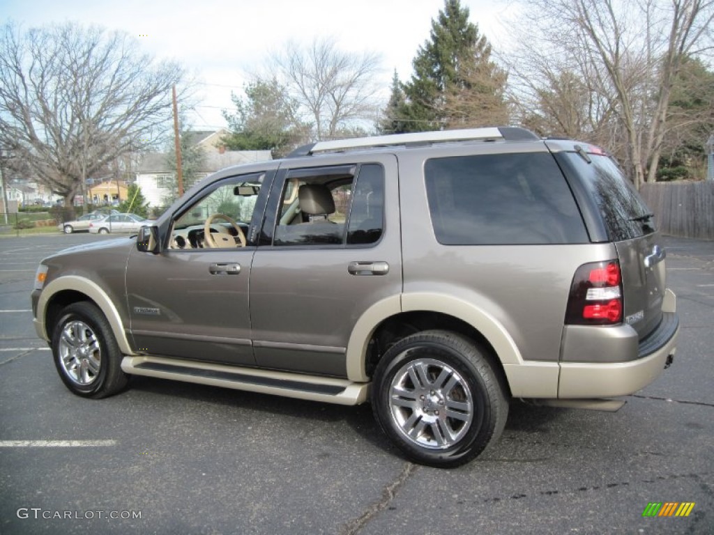 2006 Explorer Eddie Bauer - Mineral Grey Metallic / Camel/Stone photo #5