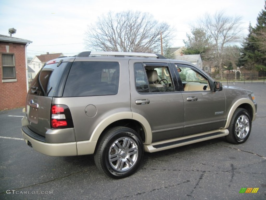 2006 Explorer Eddie Bauer - Mineral Grey Metallic / Camel/Stone photo #9