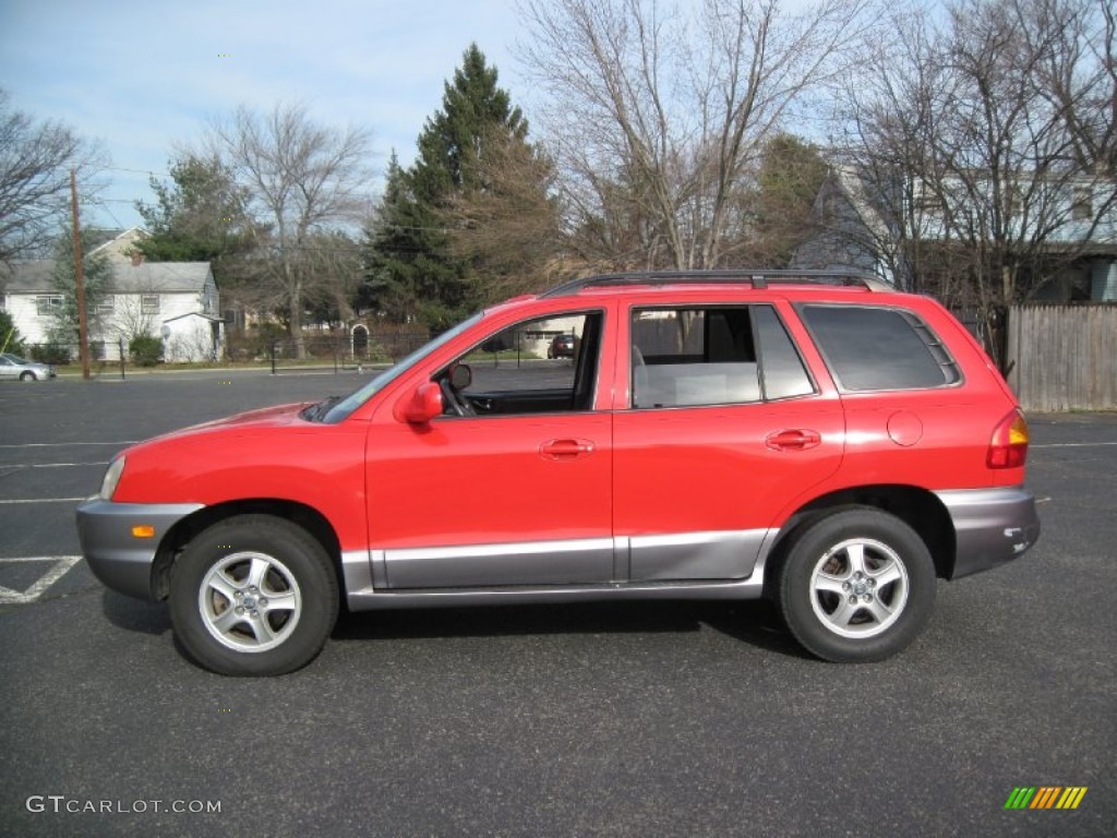 Canyon Red 2003 Hyundai Santa Fe GLS 4WD Exterior Photo #57833897